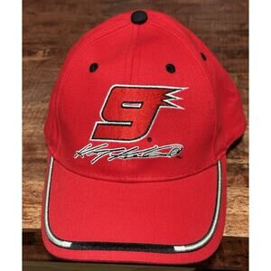 Vintage Kasey Kahne Hat Cap Strap Back Adjustable Red Dodge Nascar 9 Racing